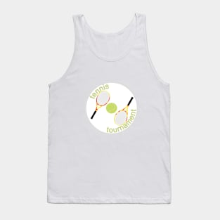 Rackets with tennis ball Tank Top